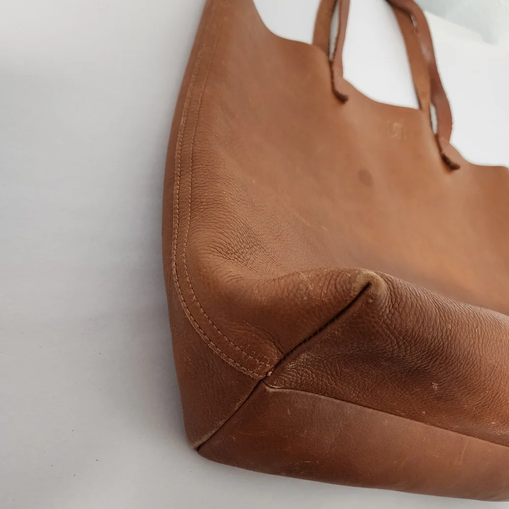 Madewell The Transport Tan Leather Tote Bag - Picture 8 of 13